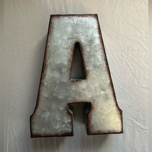 Letter A wall decor